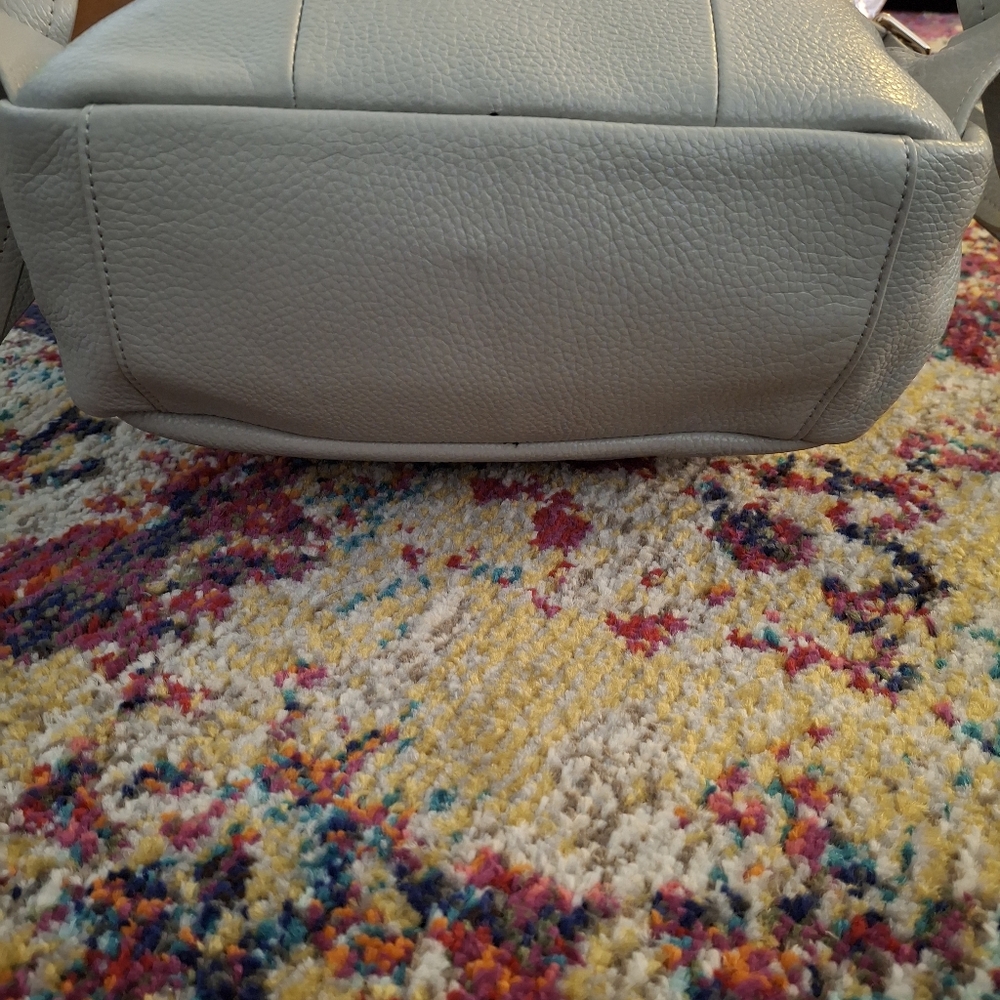Grey Leather Backpack - Picture 3 of 6